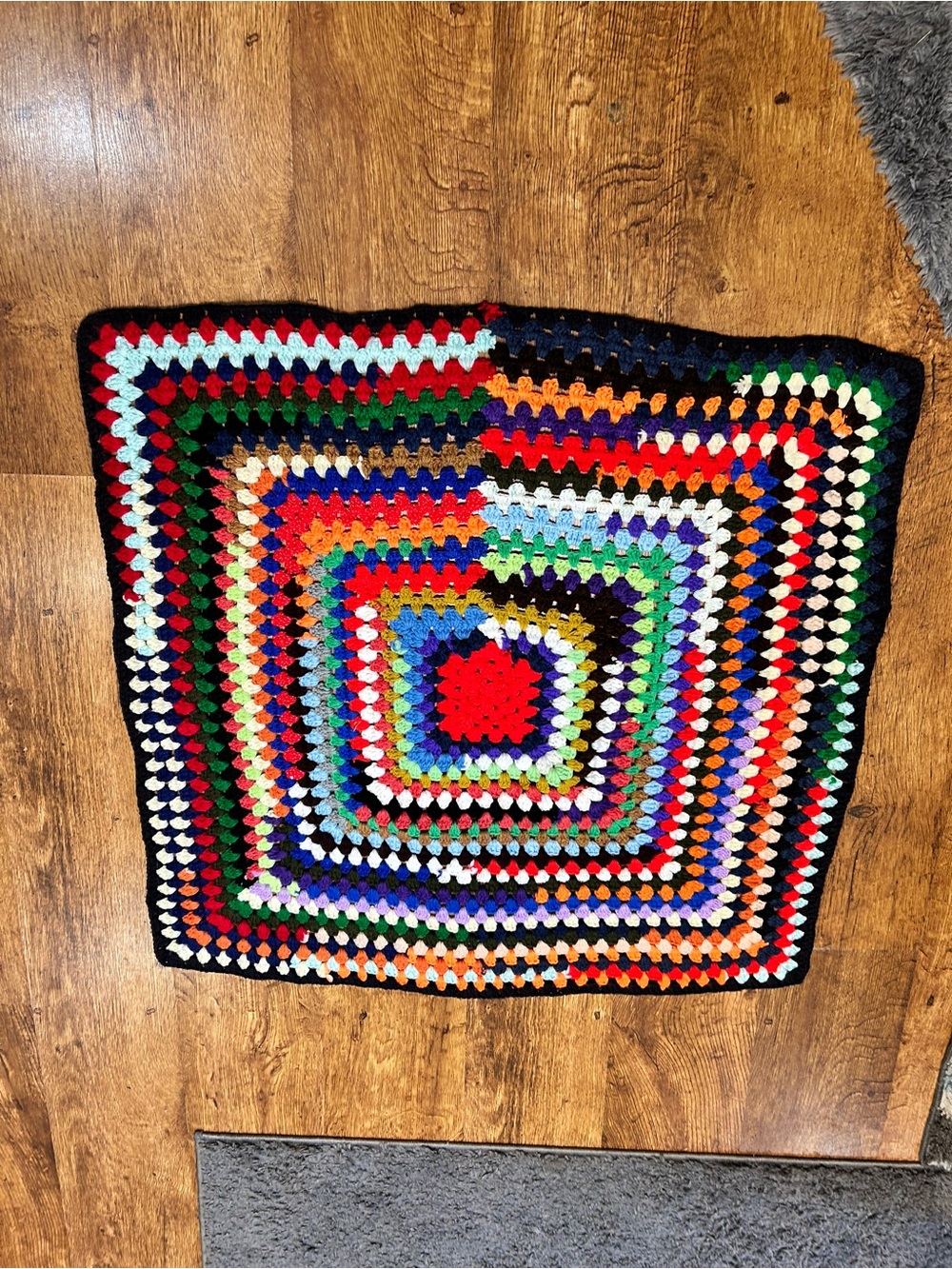 Handmade Crochet Granny Square Baby Blanket Lapghan 35x35